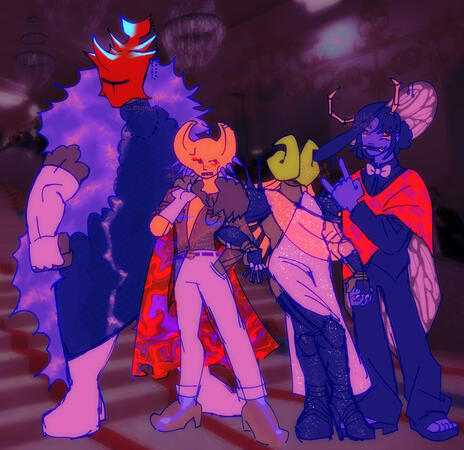 this one was fucking insane i made it in a day. to this day we still get compliments for their designs and . to be honest to us they are kinda normal . except somnsosa shes absolutely serving